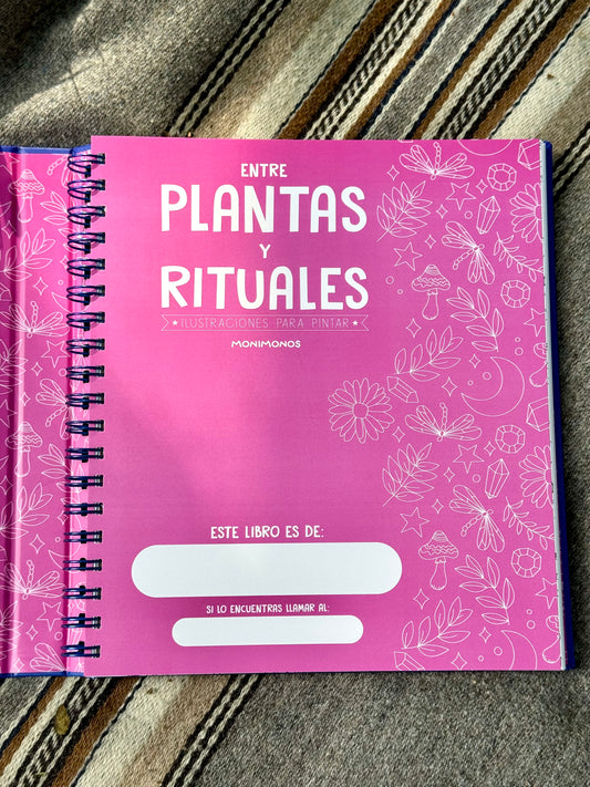 Libro para colorear - Entre Plantas y Rituales